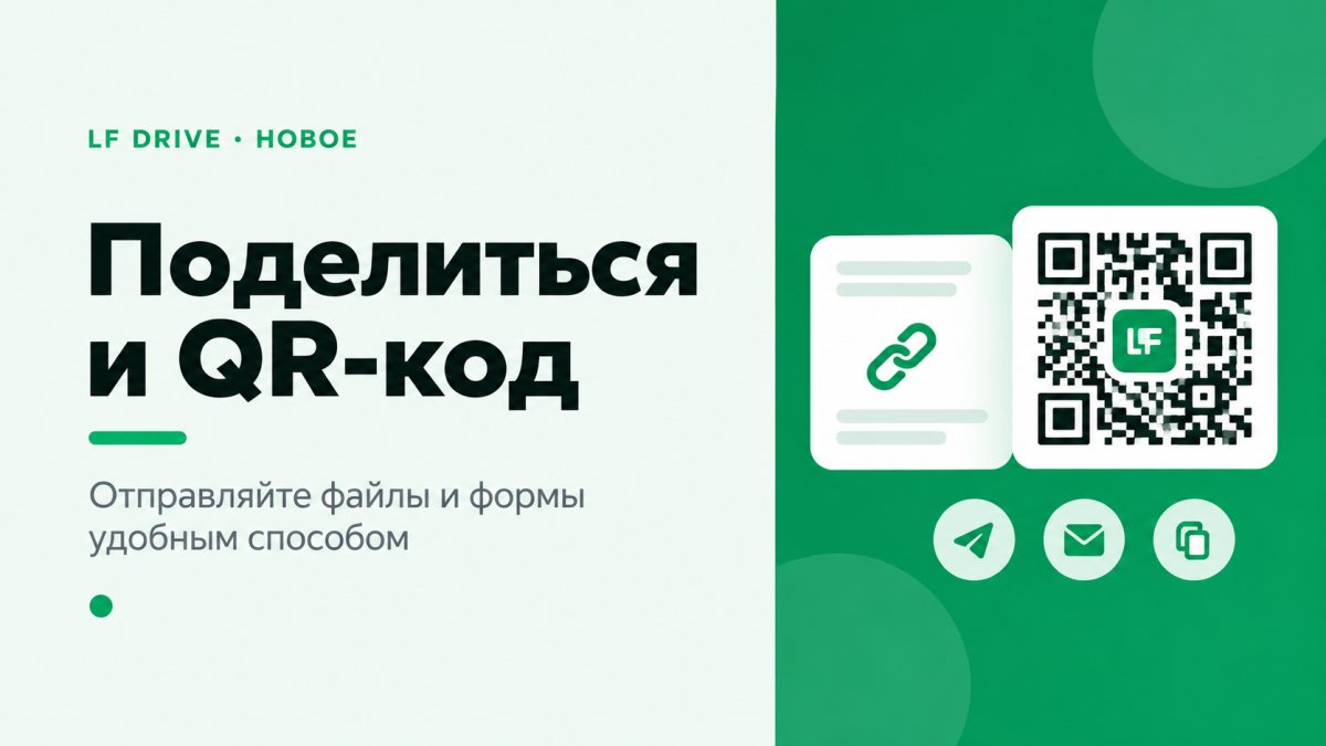Поделиться файлом или формой стало проще